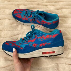 Nike Men's Air Max 1 GPX Running Shoe Blue Lagoon/Electric Blue/Bright Crimson